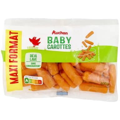 Auchan Baby Carottes, 400g