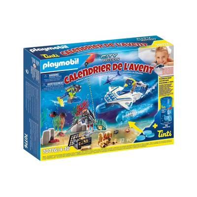 PLAYMOBIL® Christmas - Calendrier de l'Avent- Jeu de bain Policiers