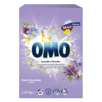 Omo Lessive en poudre Lavande et Menthe, 2,25Kg