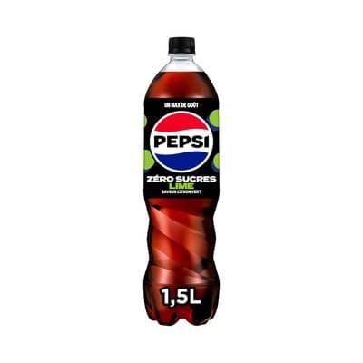 Pepsi Soda zéro saveur citron, 1,5L