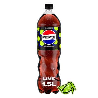 Pepsi Soda zéro saveur citron, 1,5L