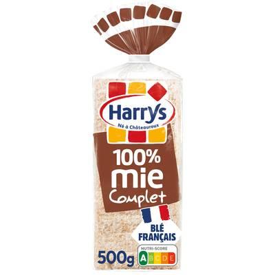 3228857000166 - Harrys - Pain de Mie Complet 100% Mie Sans Additifs