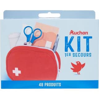 Auchan Kit 1er secours 48 produits, 1 kit