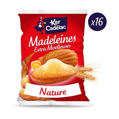 Ker Cadélac Madeleines Nature Extra Moelleuses, 400g