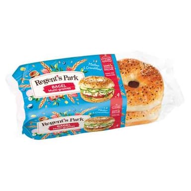 Regent's Park Bagels Multigraines, 4 bagels - 250g