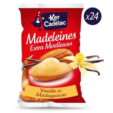 Ker Cadélac Madeleines Moelleuse à la Vanille de Madagascar, 600g