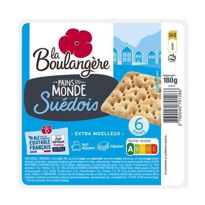 La Boulangère Pains Suédois, 6 pains - 180g