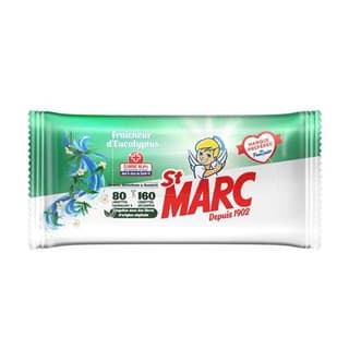 St-Marc Lingettes Nettoyantes eucalyptus, 80 lingettes