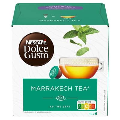 Nescafe Dolce Gusto Marrakech Tea Thé Vert, 16 capsules