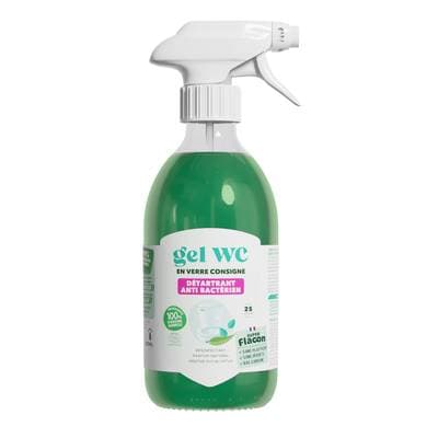 Super Flacon Gel WC détartrant et anti-bactérien, menthe/eucalyptus, 500ml