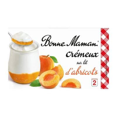 Bonne Maman Yaourt sur lit d'abricots, 2x125g