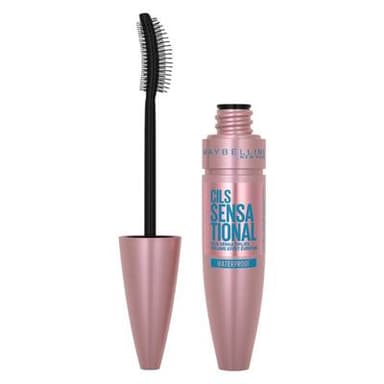 Gemey Maybelline Mascara Cils Sensational waterproof, Noir - 9.4ml