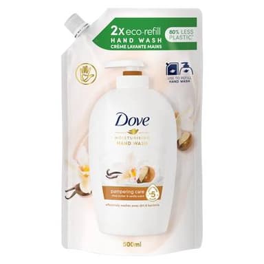 Dove Savon Liquide Recharge Mains Parfum Beurre De Karité et Vanille, 500ml