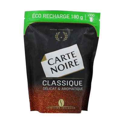 Carte Noire Café soluble classique éco-recharge, 144g