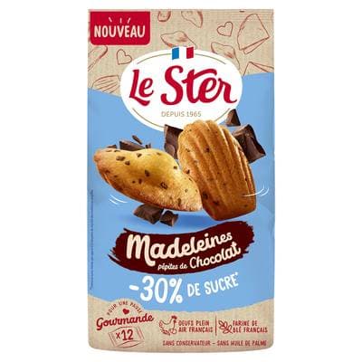 Le Ster Madeleines aux pépites de chocolat avec - 30% de sucre, 300g