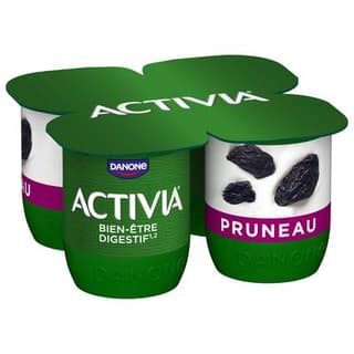 Activia Yaourt aux fruits pruneau bifidus, 4x125g