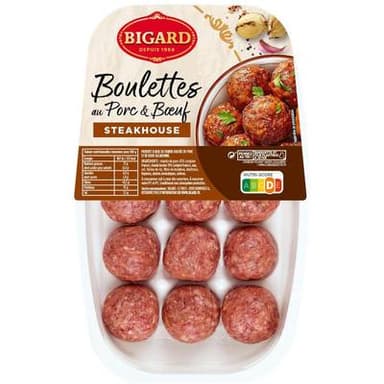 Bigard Boulette de Boeuf Steakhouse, 375g