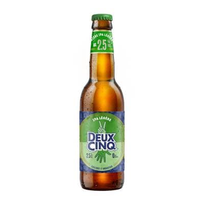 La Deux Cinq Bière IPA légère 2,5°, 33cl