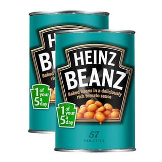 Heinz Haricots blancs sauce tomate - Baked Beans in Tomato Sauce en conserve, Lot de 2x415g