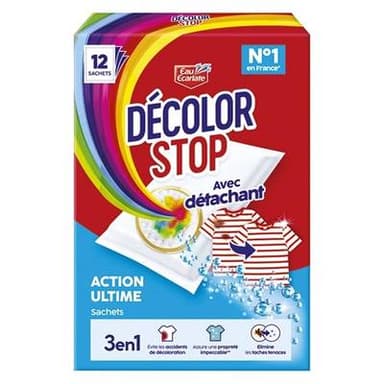 Decolor stop Décolor Stop 2en1 + détacheur, 12 lingettes