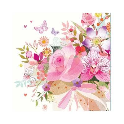 Paperproducts Design Serviette en papier Rose Bouquet, 20 serviettes de 33x33 cm