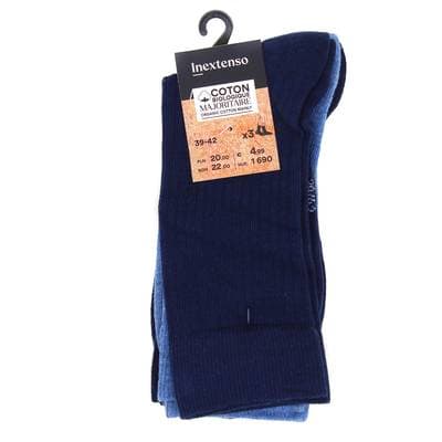 Inextenso Chaussettes de ville Homme, 3 paires Taille 39-42
