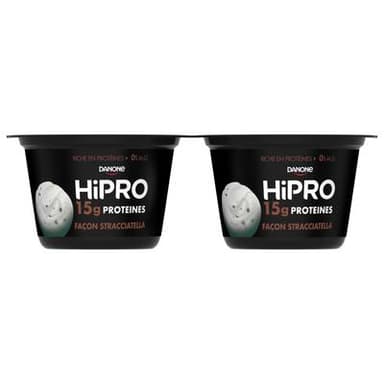HiPRO Yaourt Stracciatella protéiné 0% mg, 2x160g