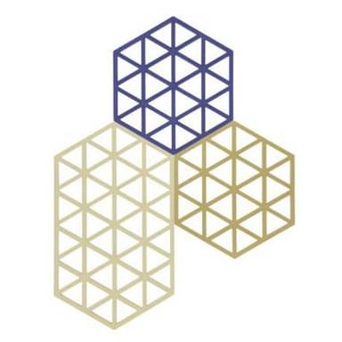 Zone Denmark Dessous-de-plat Triangles, 3 pièces