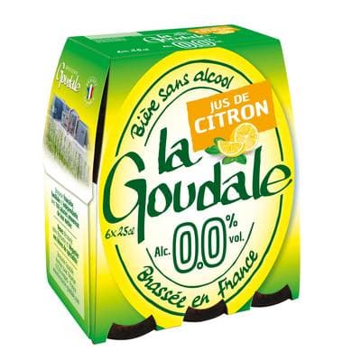 La Goudale Bière sans alcool au jus de citron 0.0%, 6x25cl