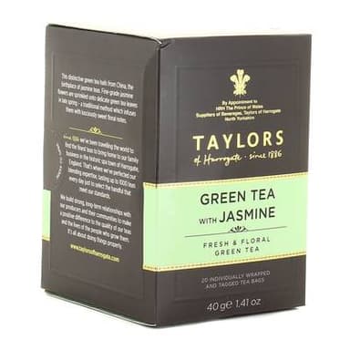 Taylors of Harrogate Thé vert au jasmin, 20 sachets
