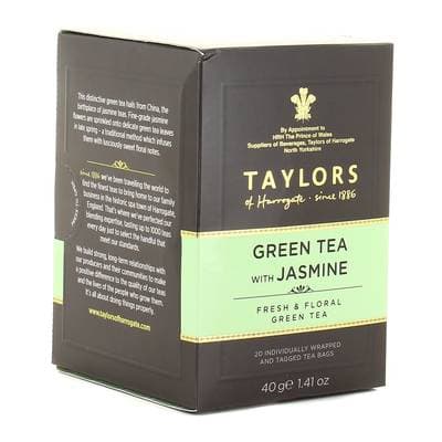 Taylors of Harrogate Thé vert au jasmin, 20 sachets