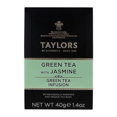 Taylors of Harrogate Thé vert au jasmin - 20 sachets, 40g