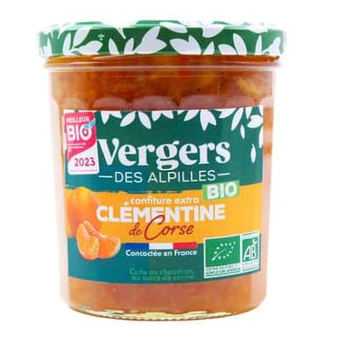 Vergers des Alpilles Confiture Extra de Clémentines Bio, 370g