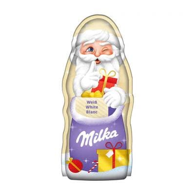 Milka Moulage Père Noël chocolat blanc, 90g