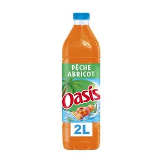 Oasis Boisson aux fruits pêche abricot, 2L