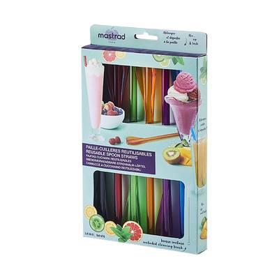 3485990009566 - Mastrad - 6 Pailles cuillières réutilisables