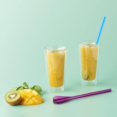 3485990009566 - Mastrad - 6 Pailles cuillières réutilisables