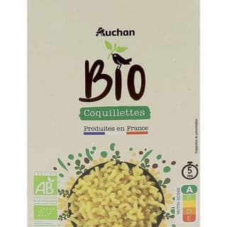 Auchan BIO Pâtes Coquillettes Bio, 400g
