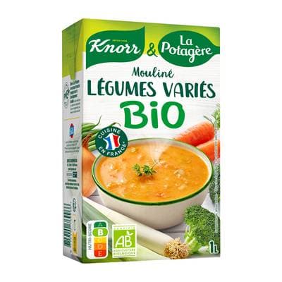 Knorr & La Potagère Soupe Mouliné de Légumes variés bio, 1L