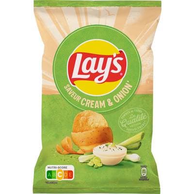 Lay's Chips saveur cream & onion, 120g