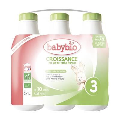  - Babybio - Lait de Croissance Bio 3 Liquide Bébé Dès 10 Mois