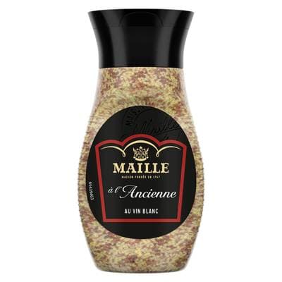 Maille Moutarde à l'Ancienne au vin blanc en flacon souple squeeze, 250g