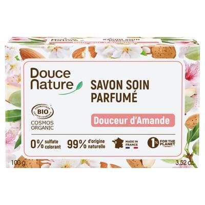 Douce Nature Savon soin parfumé Douceur d'amande Cosmébio, 100g