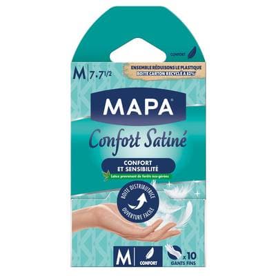 Mapa Gants douceur satinée, 10 gants - taille L