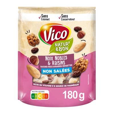 Vico Mélange noix et fruits nobles non salée, 180g