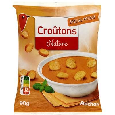 Auchan Croûtons nature, 2x90g