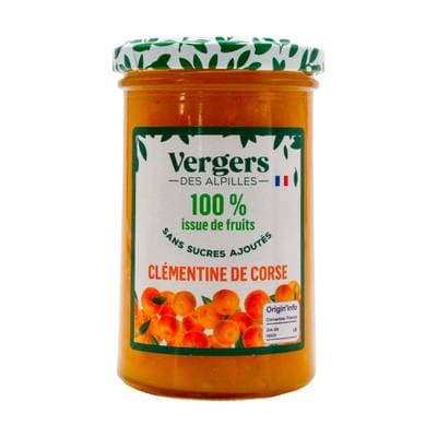 Vergers des Alpilles Préparation 100% Fruit Clémentine de Corse, 290g