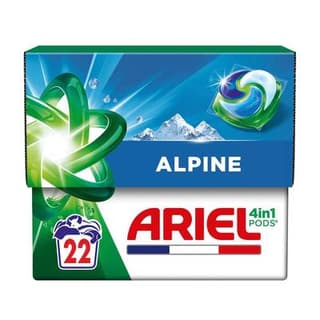 Ariel Lessive Capsules 4in1 Pods Alpine, 22 capsules
