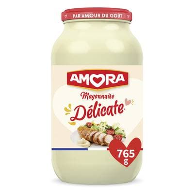 Amora Mayonnaise Allégée Délicate en bocal, 765g