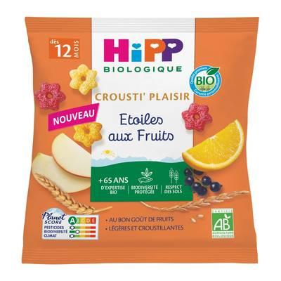 Hipp - Crousti Plaisir - Etoiles aux Fruits Bio Dès 12 Mois